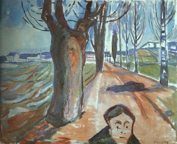 Edvard Munch : The Murderer on the Lane